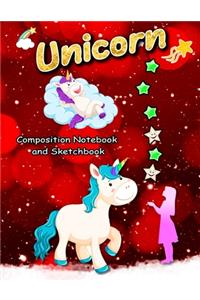 Unicorn Composition Notebook and Sketchbook