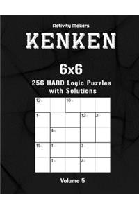 KENKEN - 6x6 - 256 Hard Logic Puzzles with Solutions - Volume 5