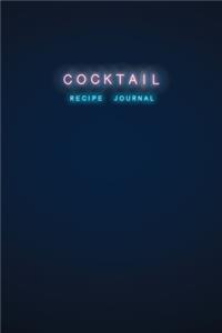 Cocktail recipe journal