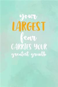 Your Largest Fear Carries Your Greatest Growth