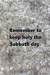 2020 Weekly Planner Religious Theme 3rd Commandment Traditional Stone