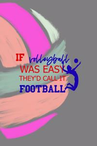 If Volleyball Was Easy They'd Call It Football