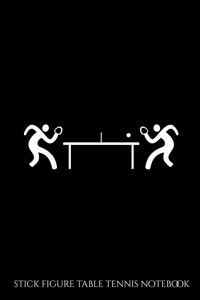 Stick Figure Table Tennis Notebook