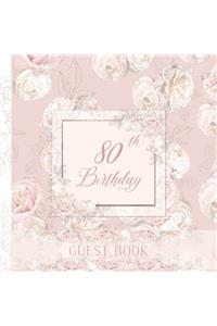 80th Birthday Guest Book