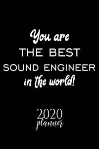 You Are The Best Sound Engineer In The World! 2020 Planner