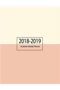 Academic Weekly Planner 2018-2019