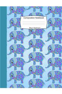 Blue Elephant Composition Notebook