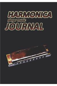 Harmonica Player Music Journal