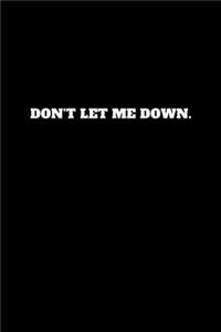 Don't Let Me Down.