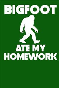 Bigfoot Ate My Homework