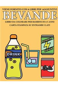Libro da colorare per bambini di 4-5 anni (Bevande)