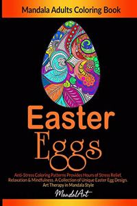 Easter Eggs Mandala Adults Coloring Book