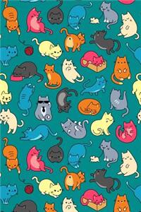 Journal Notebook For Cat Lovers Fun Cat Pattern 3