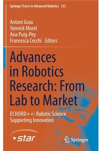 Advances in Robotics Research: From Lab to Market