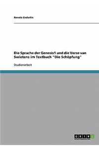 Sprache der Genesis1 und die Verse van Swietens im Textbuch 