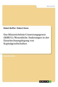 Das Bilanzrichtlinie-Umsetzungsgesetz (BilRUG). Wesentliche Änderungen in der Einzelrechnungslegung von Kapitalgesellschaften