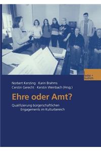 Ehre oder Amt?