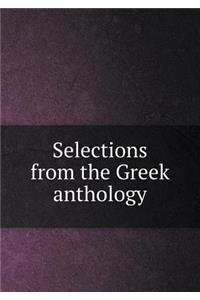 Selections from the Greek Anthology