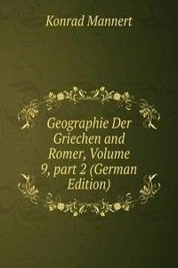 Geographie Der Griechen and Romer, Volume 9, part 2 (German Edition)
