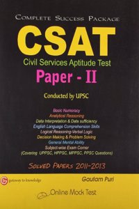 Csat Papers Ii Includes Solved Papers 2011-2013 With Online Mock Test