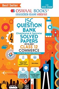 Oswaal ISC Class 12 Commerce Question Bank Book (For 2023 Exam)