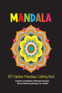 100 Fabulous Mandalas Coloring Book