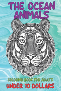 Coloring Book for Adults The Ocean Animals - Under 10 Dollars