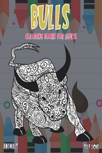 Self Love Coloring Books for Adults - Animals - Bulls