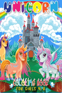 Unicorn Coloring Book for Girls 4-8