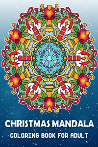 Christmas Mandala Coloring Book For Adult