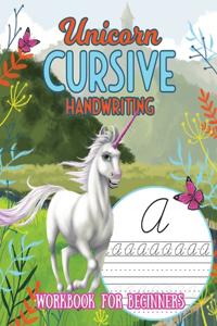 Unicorn Cursive Handwriting Workbook