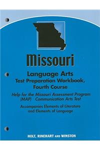 Missouri Language Arts Test Preparation Workbook, Fourth Course: Help for the Missouri Assessment Program (MAP) Communication Arts Test