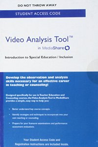 Video Analysis Tool for Introduction to Special Education/Inclusion in Mediashare -- Valuepack Access Card