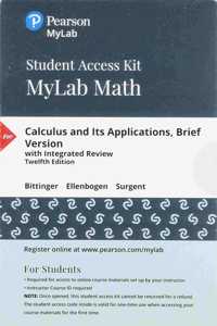 Mylab Math with Pearson Etext -- 24-Month Standalone Access Card -- For Calculus and Its Applications, Brief Version