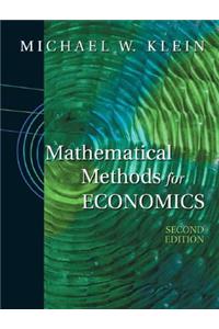 Mathematical Methods for Economics