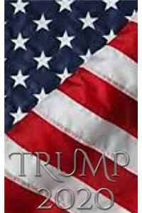 Trump 2020 -American Flag writing Journal