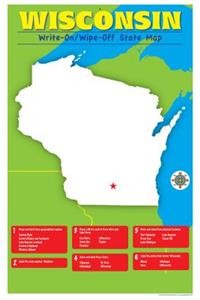 Wisconsin Write-On/Wipe-Off Desk Mat - State Map