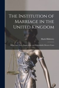 Institution of Marriage in the United Kingdom