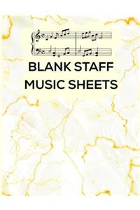 Blank Staff Music Sheets