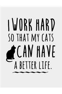 I Work Hard so that My Cats can have a Better Life