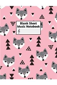 Blank Sheet Music Notebook