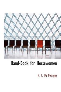 Hand-Book for Horsewomen