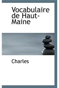 Vocabulaire de Haut-Maine