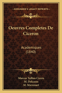Oeuvres Completes De Ciceron