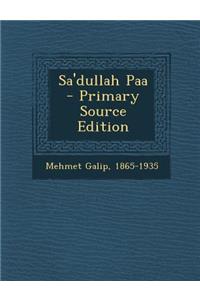 Sa'dullah Paa