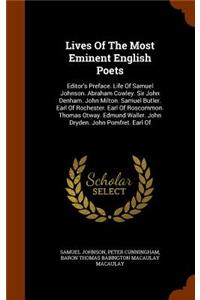 Lives Of The Most Eminent English Poets