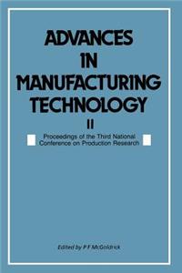 Advances in Manufacturing Technology II