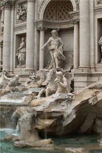 Top 50 Man Made Wonders Trevi Fountain 150 Page Lined Journal