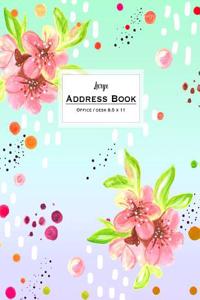 Large Address Book - Office/Desk 8.5 x 11