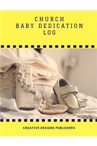Church Baby Dedication Log